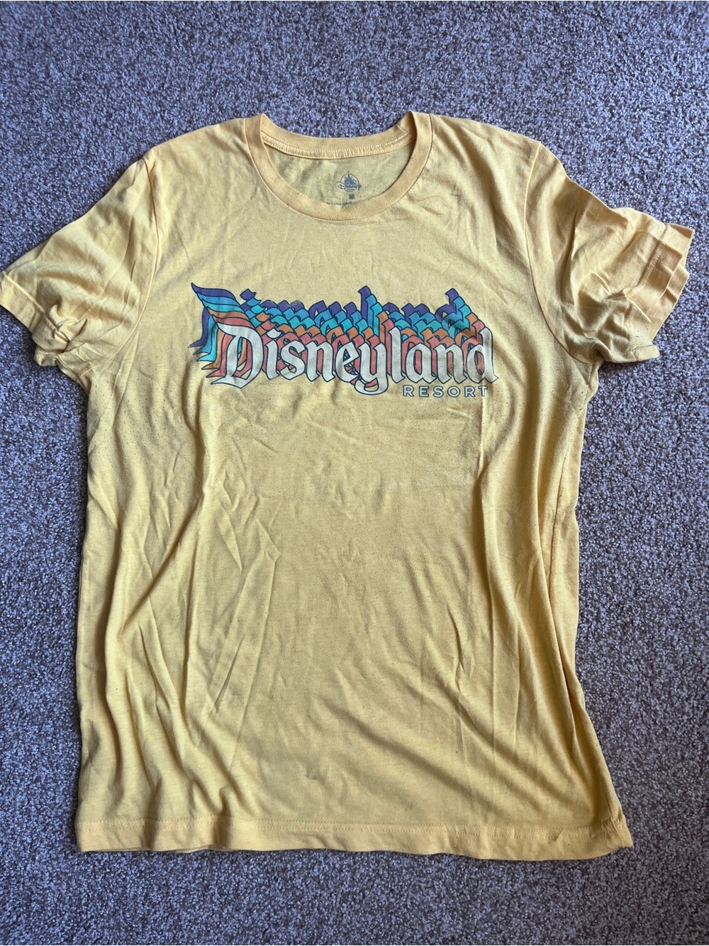 Disney Yellow Disneyland Resort Graphic Tee